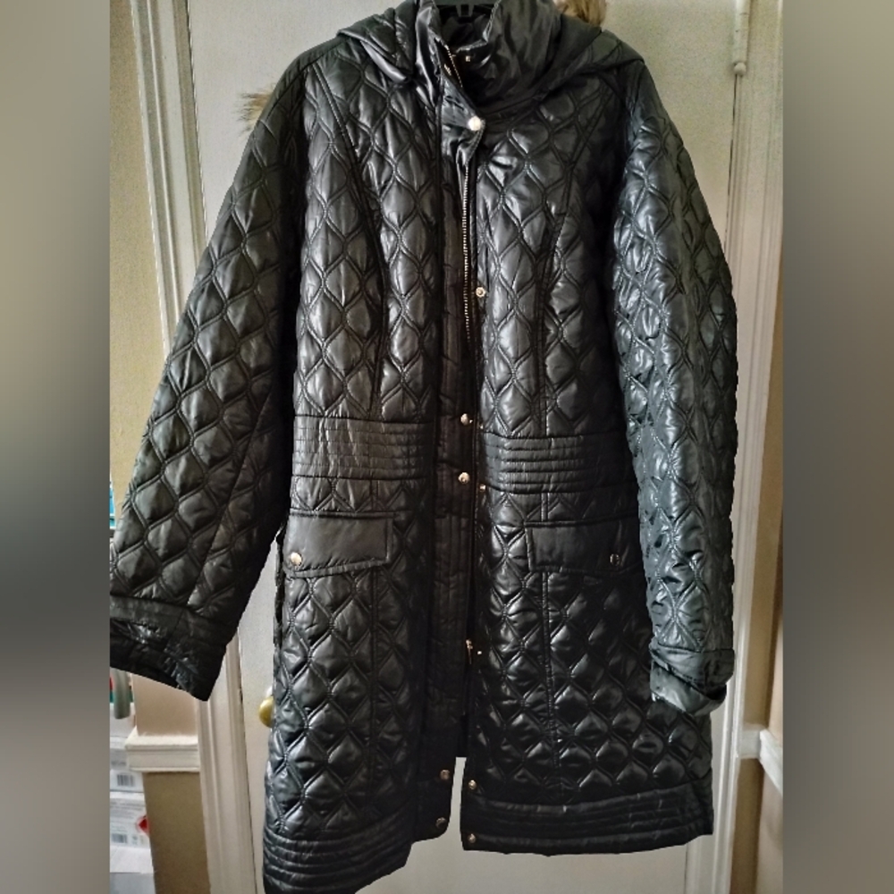 Ashley Stewart Black Puffer Jacket